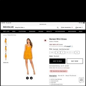 Doreen Mini Dress by Lovers and Friends.